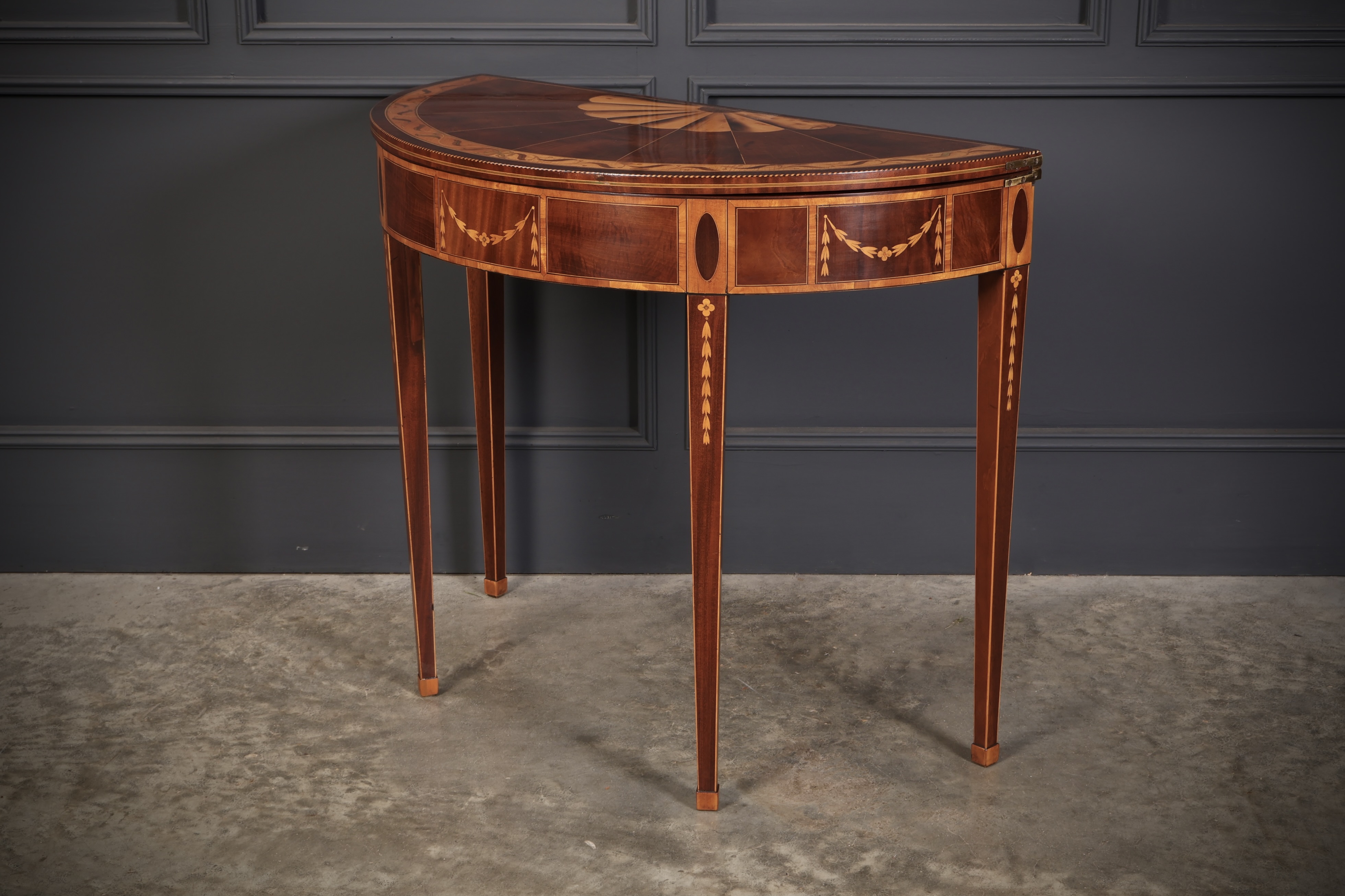 Rare 18th Century Marquetry Inlaid Tea Table - Image 9